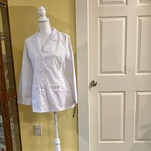 Adar Medical Uniform White Lab Coat Size Small